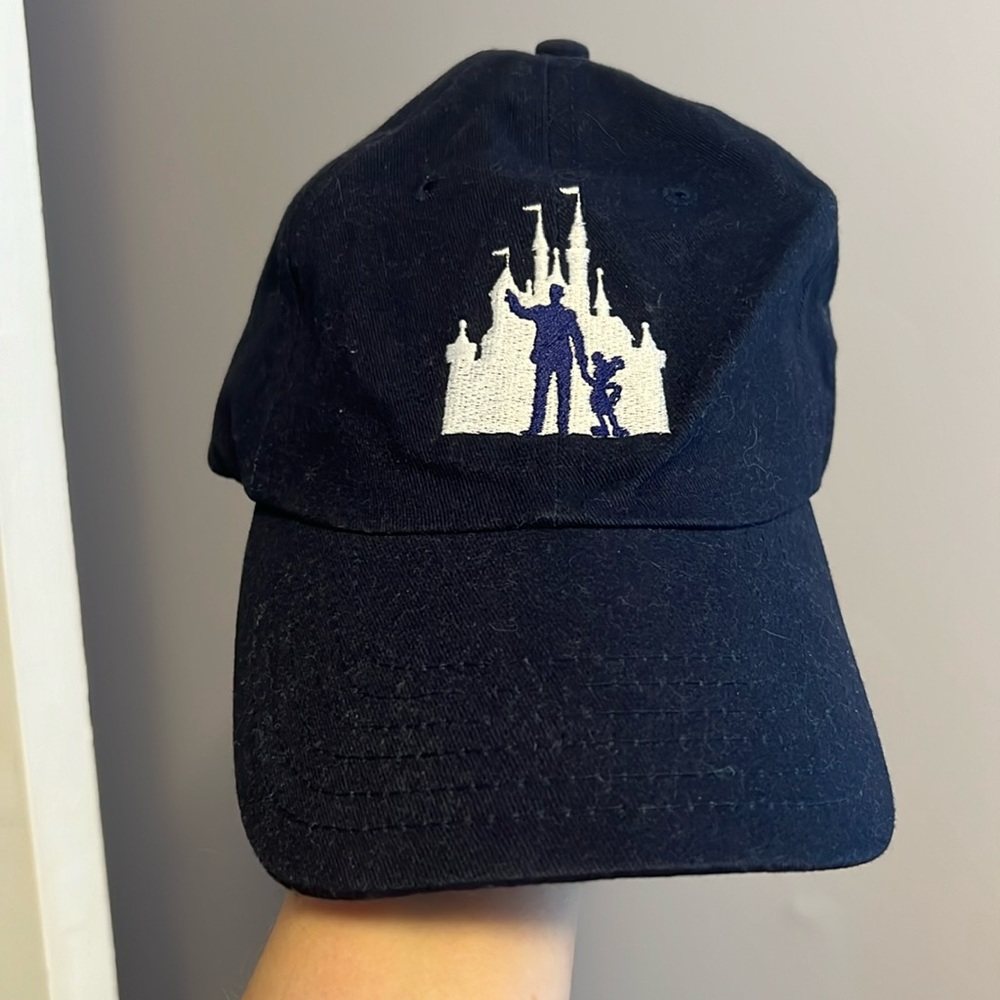 Disney Parks Mickey & Walt Partners Baseball Hat Cap Cinderella Castle